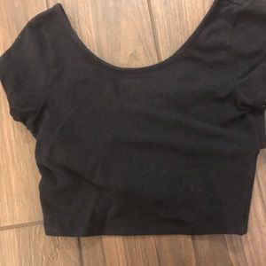 Black Tobi Cross Back Crop Top